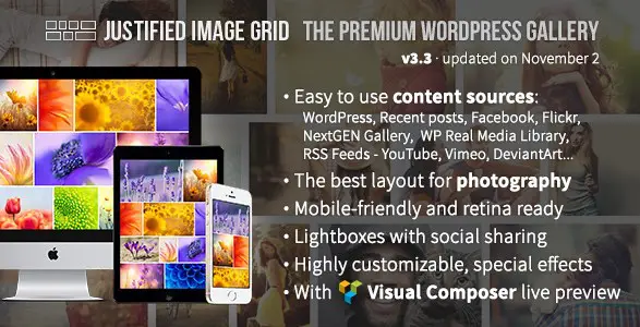 Justified Image Grid – Premium WordPress Gallery